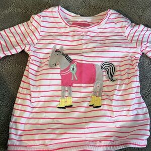 Never worn Joules infant girl shirt size 3 to 6 months